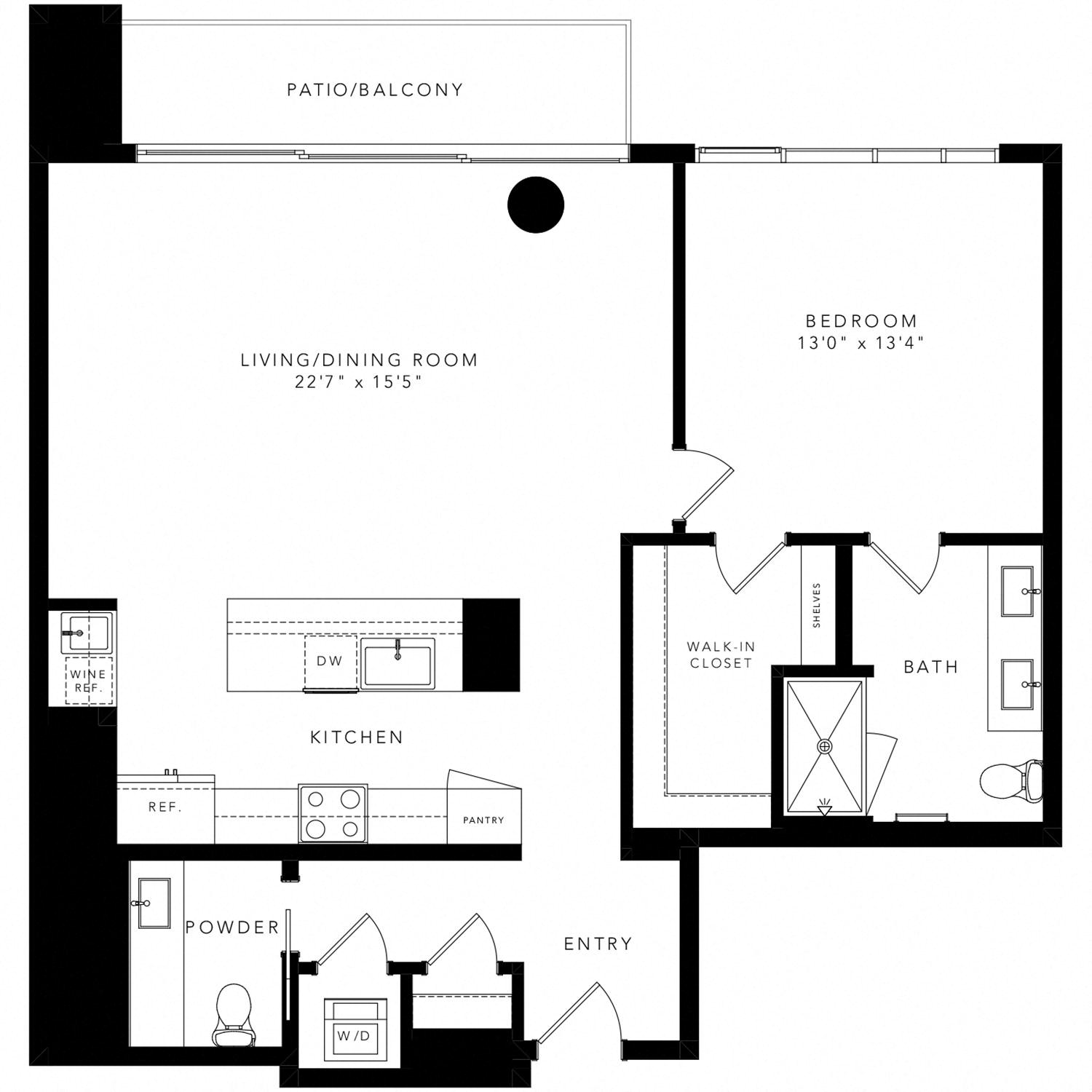 Floor plan layout diagram for PH - 4